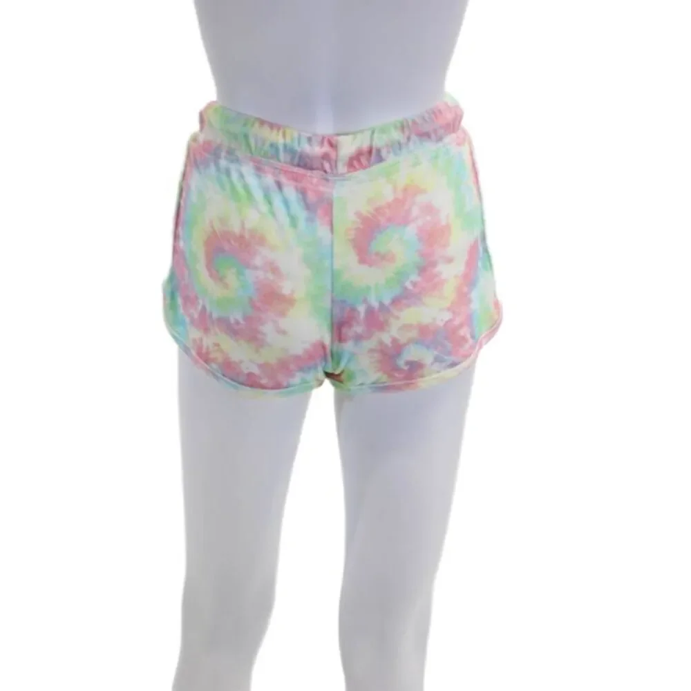 Emerson Road Womens Tie Dyed Terry Tank Top Shorts Set Multicolored Size XS